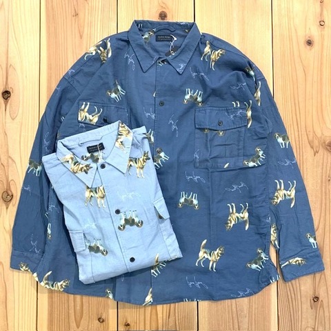 【MODEM DESIGN】DOG PRINT SHIRTS