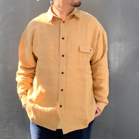 【MODEM DESIGN】LINEN MIX WIDE SHIRTS