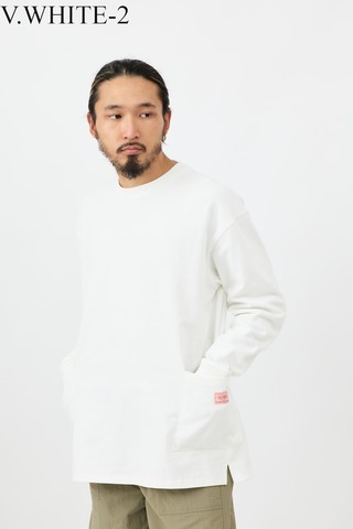 【BIG MIKE】US COTTON 10oz  W POCKET L/S TEE