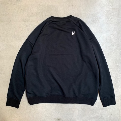 【HARLEM BLUES】N LOGO PKT C/N SWEAT