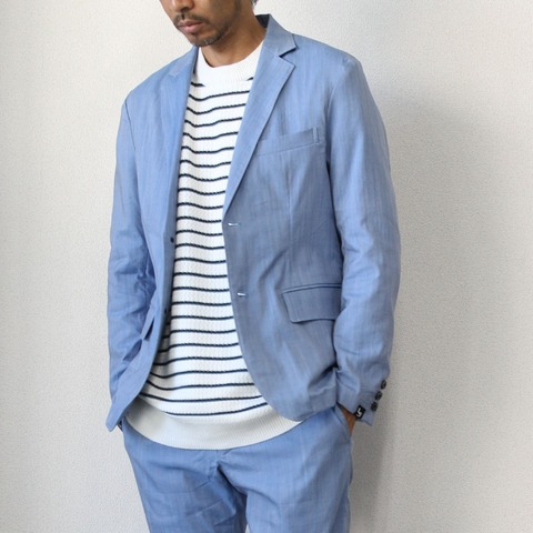 【LiSS】CHAMBRAY STRETCH TAILORED JKT