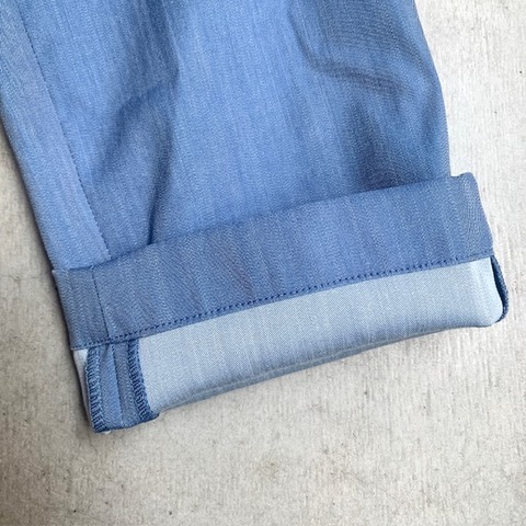 【LiSS】CHAMBRAY STRETCH SLACKS PANTS