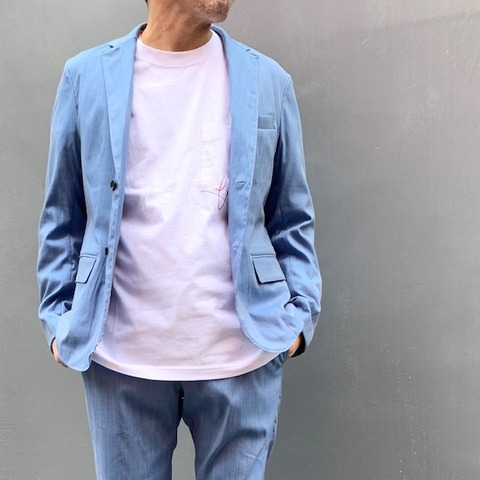 【LiSS】CHAMBRAY STRETCH TAILORED JKT