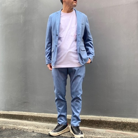 【LiSS】CHAMBRAY STRETCH SLACKS PANTS