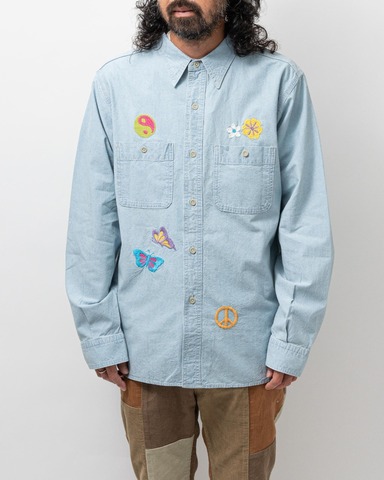 【HAVE A GRATEFUL DAY】EMBROIDERY SHIRT