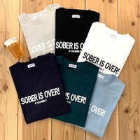 【SOBER IS OVER!】SIGN LOGO WIDE L/S TEE