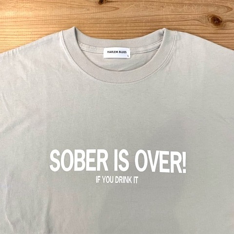 【SOBER IS OVER!】SIGN LOGO WIDE L/S TEE