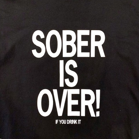 【SOBER IS OVER!】POSTER LOGO WIDE L/S TEE