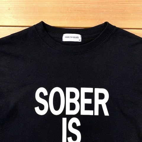 【SOBER IS OVER!】POSTER LOGO BASIC L/S TEE