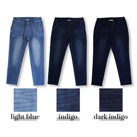 【BYL by LiSS】CUT＆SEWN DENIM SLIM TAPERED PANTS