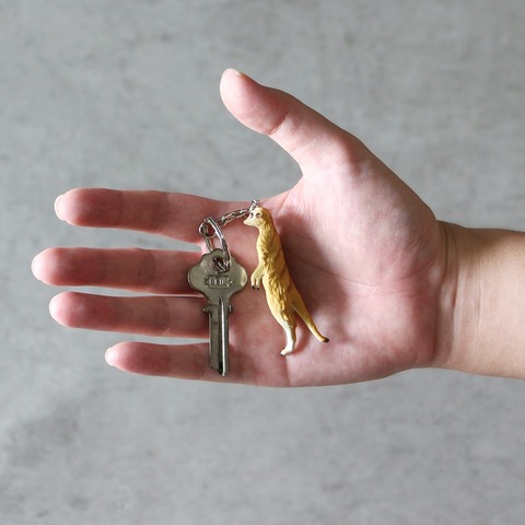 【Science and Nature】Animal Keyring “Meerkat”