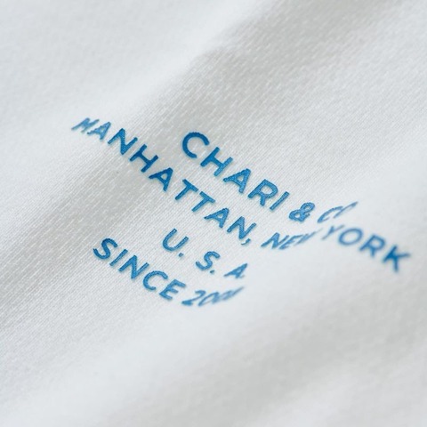 【CHARI＆CO】LOCATION LOGO WHITEOUT COOLER TEE