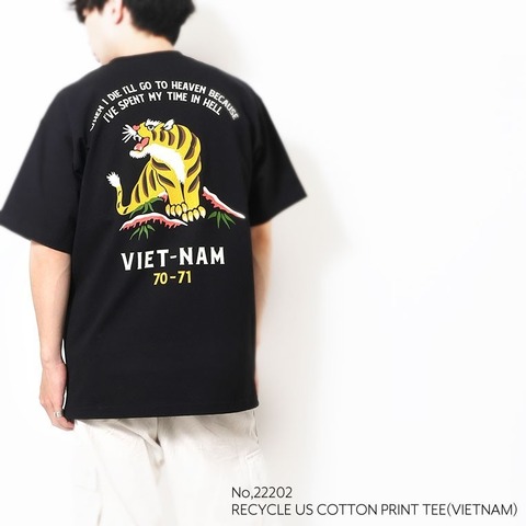 【HOUSTON】RECYCLE US COTTON PRINT TEE(VIETNAM)