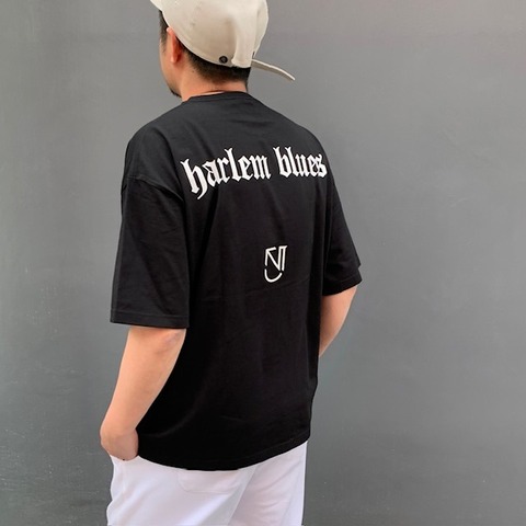 【HARLEM BLUES】GERMAN LOGO WIDE TEE