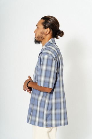 【BIG MIKE】Ombre Check Shirts