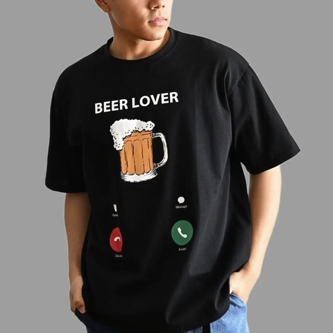 【YOIDORE】Beer Incoming call TEE