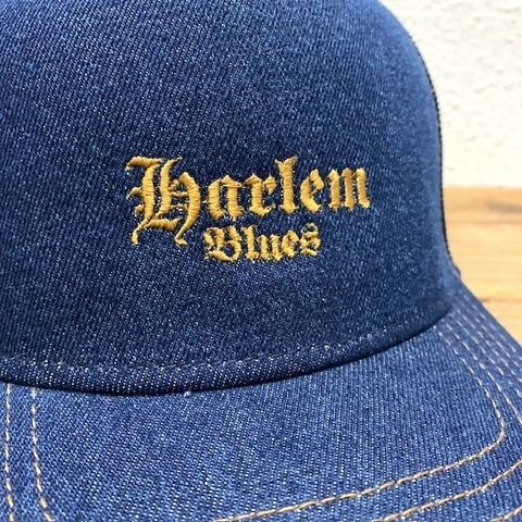 【HARLEM BLUES】Harlem Blues DENIM MESH CAP