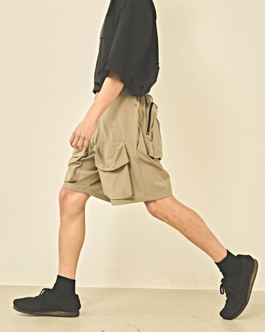 【Kelen】4WAY STRETCH UTILITY SHORTS / AMUN