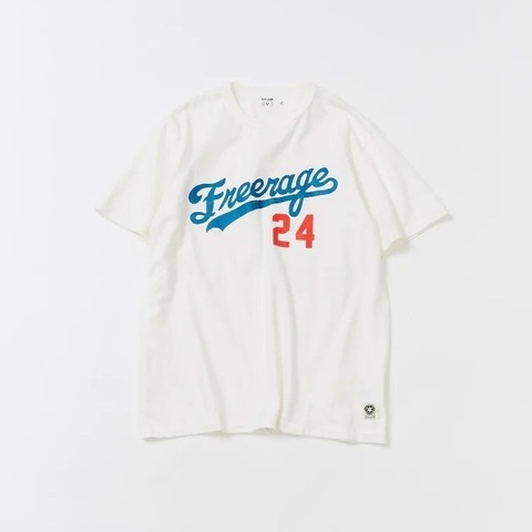 【FREE RAGE】”BASEBALL” リサイクルコットンTee