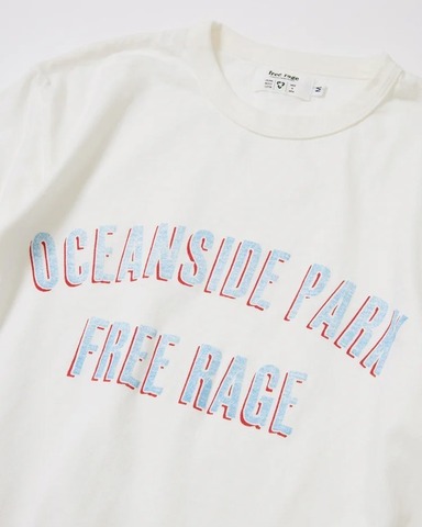 【FREE RAGE】”OCEANSIDE PARK” リサイクルコットンTee