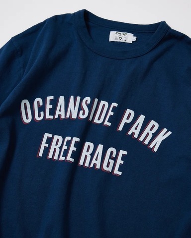 【FREE RAGE】”OCEANSIDE PARK” リサイクルコットンTee