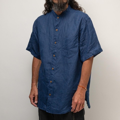 【GOHEMP】NO COLLAR S/SL SHIRTS