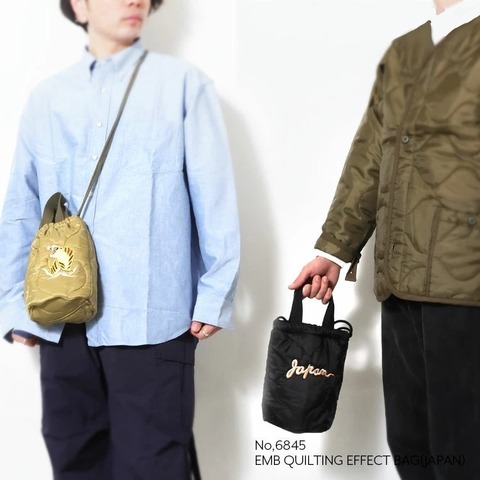 【HOUSTON】EMB QUILTING EFECT BAG (JAPAN)