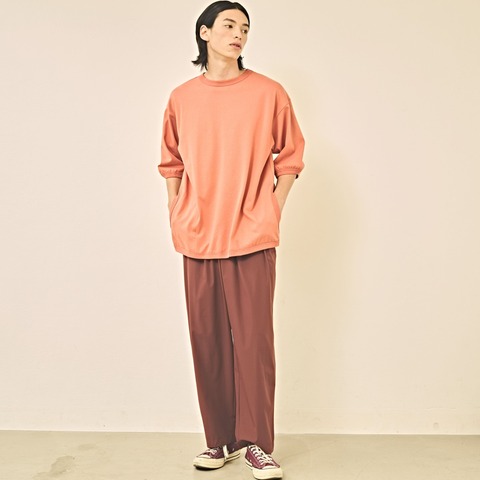 【Kelen】SIDE POCKET SWEAT TEE / GRAS-2