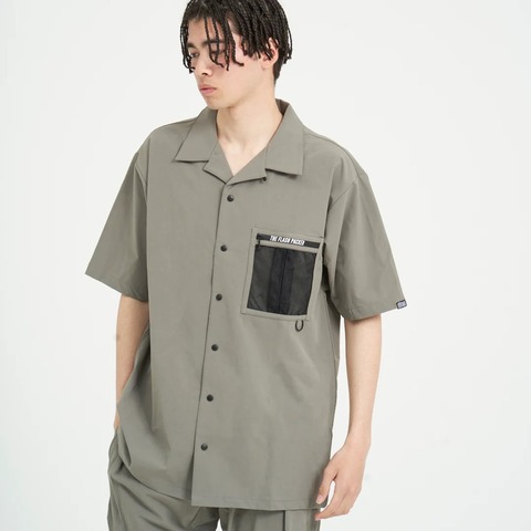 【SALE30％OFF★FLASH PACKER】XNS-BLOCK ストレッチナイロン S/Sシャツ