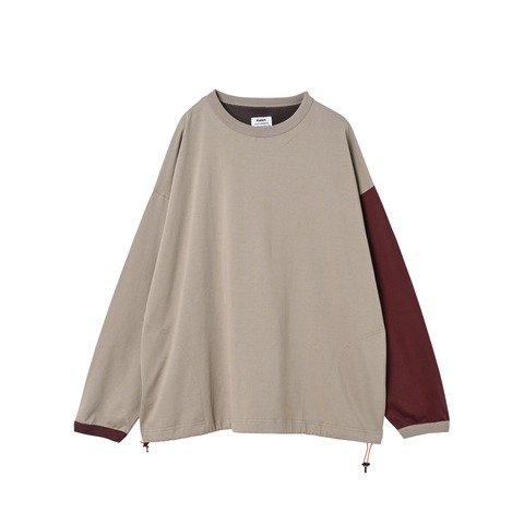 【Kelen】BI COLOR SLEEVE TOP / NAGEL