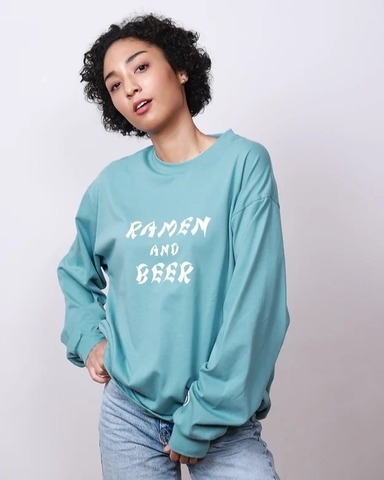 【YOIDORE】ラーメンとビール L/S TEE