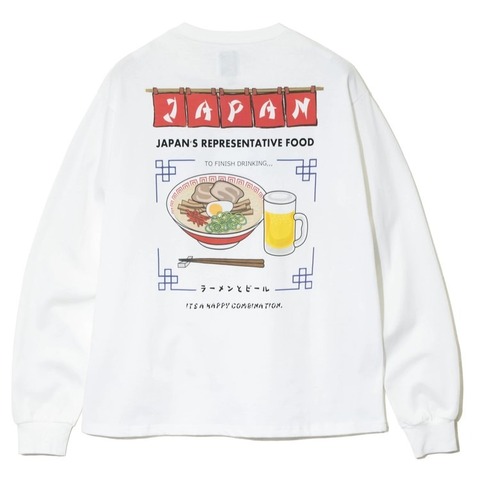 【YOIDORE】ラーメンとビール L/S TEE