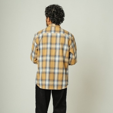 【BIG MIKE】HEAVY FLANNEL SHIRTS / BGE×WHT