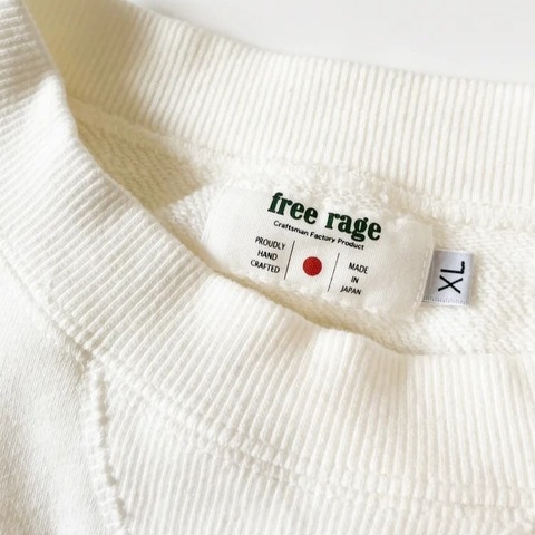 【FREE RAGE】”FRU” クラシッククルースウェット