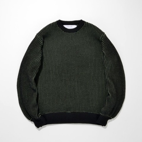 【SUPERTHANKS】Popcorn crew neck knit