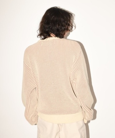 【SUPERTHANKS】Popcorn crew neck knit