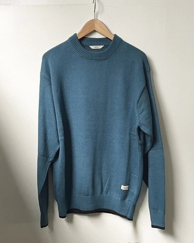 【ORGANICSTA】ORGANIC COTTON LINKING CREWNECK SWEATER