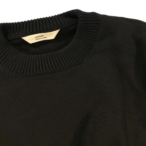 【ORGANICSTA】ORGANIC COTTON LINKING CREWNECK SWEATER