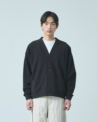 【Kelen】MIX FABRIC CARDIGAN / KEPLER