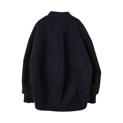 【Kelen】NO COLLAR EGG JACKET / RIOT VARSITY