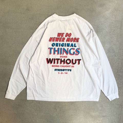 【Kelen×NO TARGET】WIDE L/S TEE -MUSEUM-