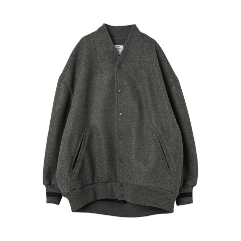 【Kelen】NO COLLAR EGG JACKET / RIOT VARSITY