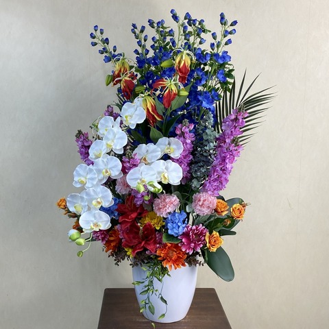 光触媒造花アレンジ821を横から見た画像