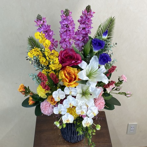 光触媒造花アレンジ823を上から見た画像