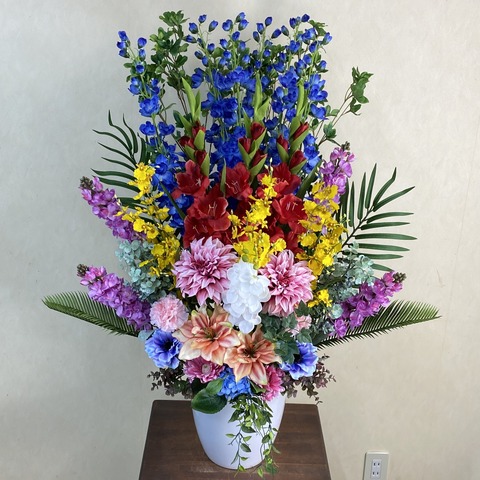 光触媒造花アレンジ824を上から見た画像