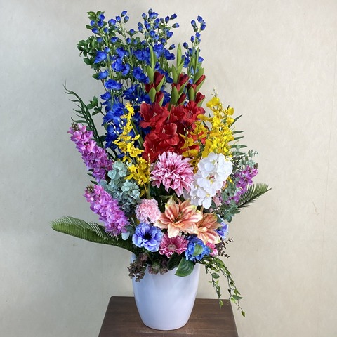 光触媒造花アレンジ824を横から見た画像