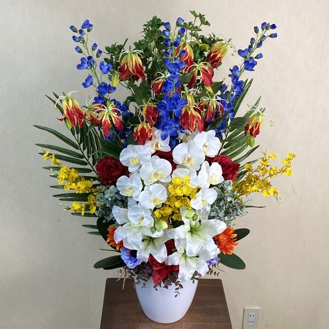 光触媒造花アレンジ825を上から見た画像
