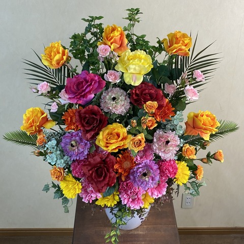 光触媒造花アレンジ827を上から見た画像