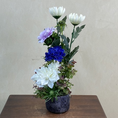 光触媒造花アレンジ829を横から見た画像