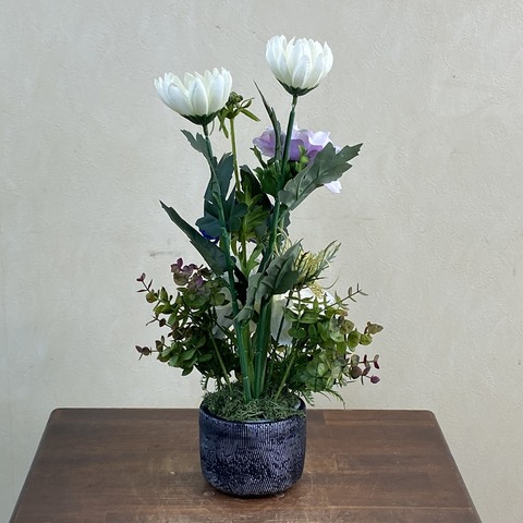 光触媒造花アレンジ829を後ろから見た画像